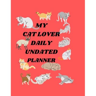 UNDATED DAILY & MONTHLY PLANNER W CATS