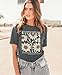 Christian Shirts for Women：Bible Verse T-Shirts Jesus God Faith Floral Graphic Vintage Boho Tees Short Sleeve Tops