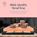 UMAID Himalayan Salt Block Cooking Plate 12x8x1.5 for Cooking, Grilling, Cutting and Serving, Food Grade Rock Salt Stone with Steel Tray & Recipe Pamphlet Unique Gifts for Men, Women, Chefs & Cooks