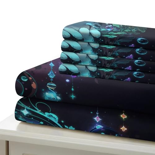 Housse de couette chat 3D rafraîchit une chambre terne en lit simple - 7