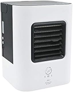 mikroklimat, nawilżacz zimnego powietrza, pojedynczy ruch zimnego powietrza, chłodzony wodą, mały klimatyzator chłodzony wodą, mobilny wentylator do klimatyzacji (kolor: czarny)