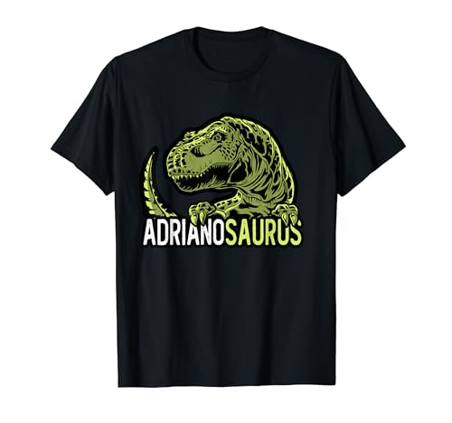 Adriano Saurus Nom Personnalisé Dinosaure T-Rex T-Shirt