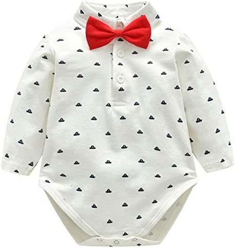 famuka Baby Boy 3 Piece Formal Outfit Suit with Bows Waistcoat Gentleman Tuxedo