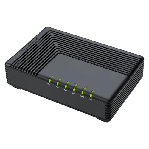 FLYINGVOICE FTA5111 Analog Telephone Adapter, 1 FXS & 1 FXO Ports, Stand-Alone Survivability, Call Routing, 3-Way Conference, VoIP Adapter for SMEs, Supports Fax Over IP