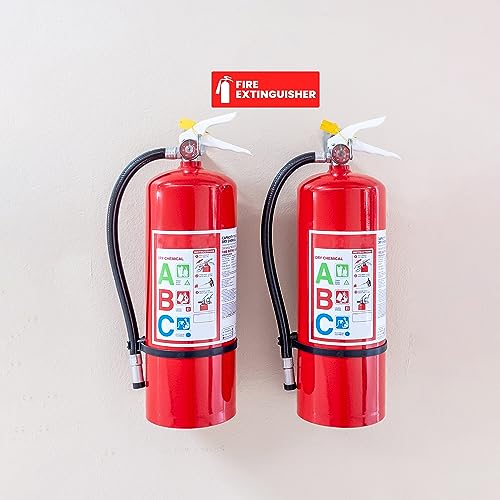 Fire Extinguisher Sticker for Business - Office, Commercial, Landlord (Short Term Rental) - High Visibility Fire Extinguisher Sign for Safety and Compliance. Size 6\" x 2\", 4 Labels - Thumbnail 6