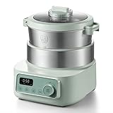 La función inteligente de temperatura constante de 25~38°C garantiza que la masa se amase a la temperatura óptima para producir productos horneados con una textura perfecta y una cocción uniforme. La máquina tiene una amplia capacidad de 5 litros y puede procesar fácilmente grandes cantidades de masa.