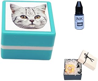 Cuztomized Memento Chapter for Bookkeeping,Custom Pet Portrait Stamp DIY for Dog Figure Seal Personalized Cat Doggy (B)