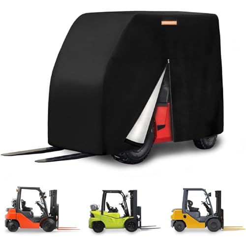 Cubierta de Montacargas, 420d Oxford Recubierta de Protección de Carretillas Elevadoras Cubierta Todo el Clima, Se Adapta a Elevadores de hasta 8000 Lbs, 104 L X 49 W X 80 H