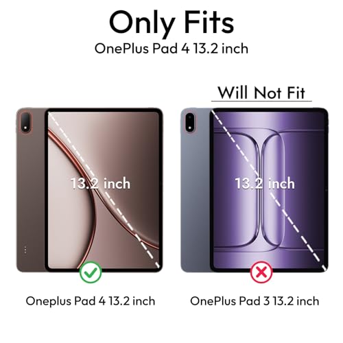 Image of Robustrion Tempered Glass for OnePlus Pad 4 13.2 inch Screen Protector Guard for OnePlus Pad 4 13.2 inch Tablet - 1 Pack