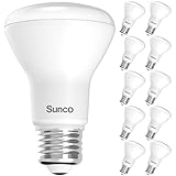 Sunco 10 Pack BR20 LED Bulb Dimmable, Small...