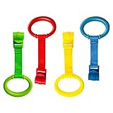 【Amplia aplicación】: Anillos de Corralito de Bebé puede instalar en el borde de cunas, cunas, cochecitos, corralitos y cunas de viaje, etc.