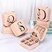LETURE Travel Jewelry Case Small Jewelry Box Jewelry Organizer with Mirror, Unique Gifts for Women Teen Girl Mom Grandma gifts, Ring Necklace Earring Jewelry Holder Organizer Box (A)