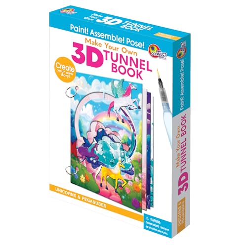 Unicorns & Pegasus Mini 3D Tunnel Book – Hands-on Paper Craft Kit by EyeConnect Crafts - Used condition - Image 2