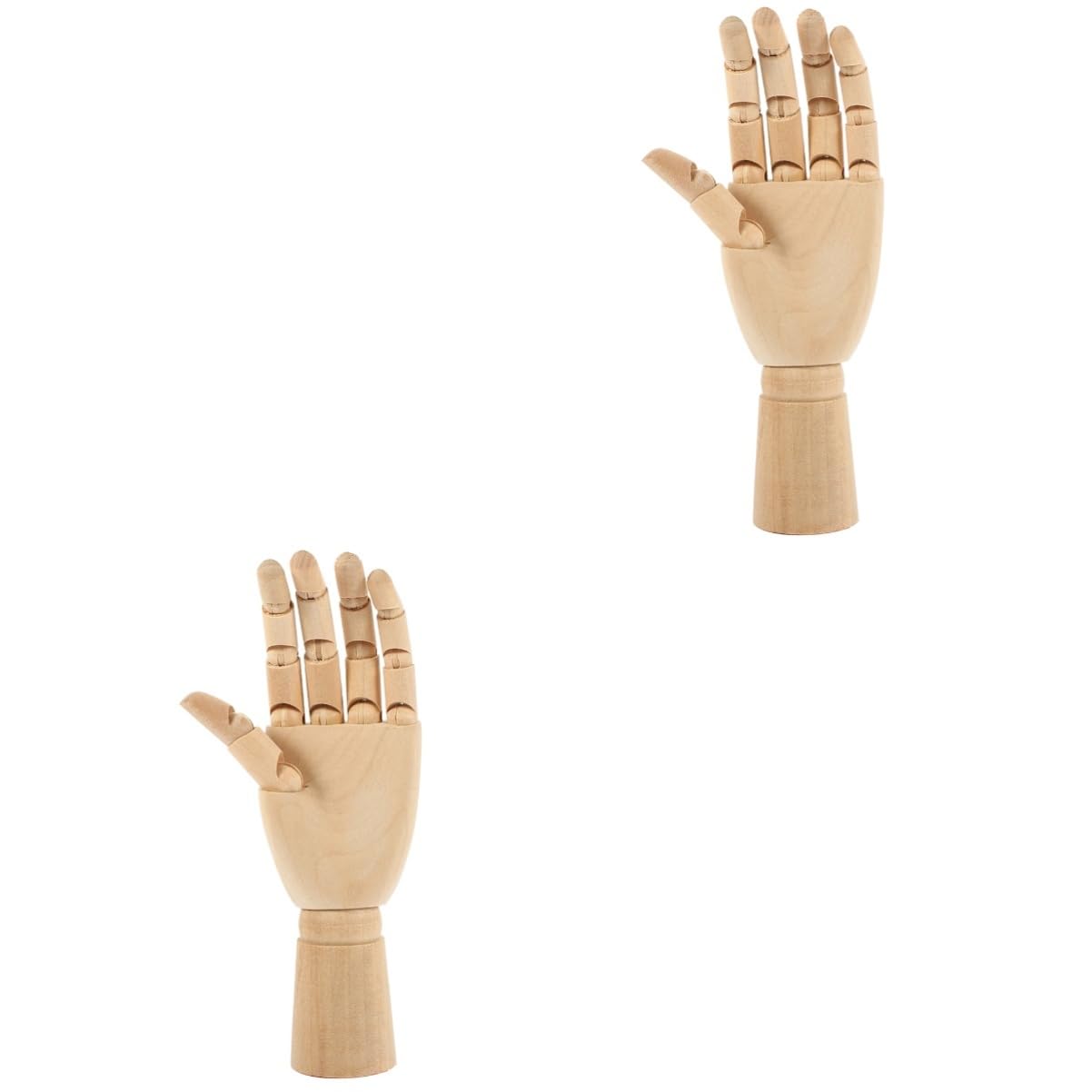 Amosfun 2St Kunst Holzmann bewegliches Gelenk Hand Holzmann Ornamente Handmodell Marionette Mann Marionette holzpuppe Holzhandmodell Roboterarm Schaufensterpuppe zeichnen
