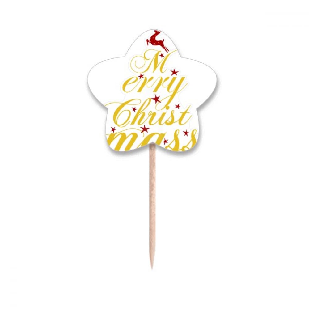 Cupcake picks drapeaux festival Mas Deer pour coffret cadeau pâtisserie