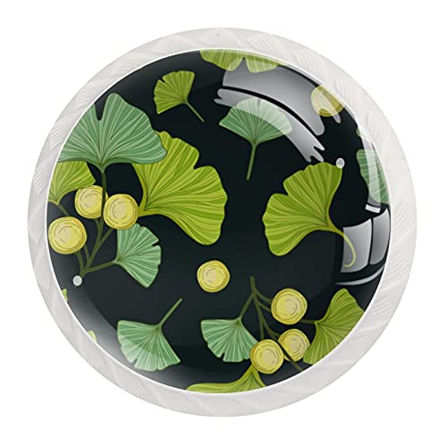Boutons décoratifs ronds Ginkgo pour relooker une commode de salon
