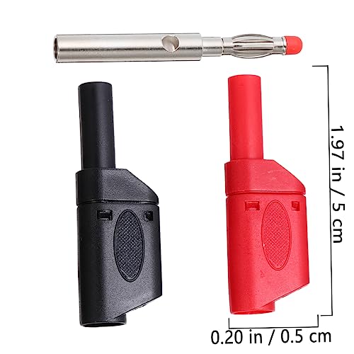 Conector De Áudio Plugue Banana De 20 Peças Conector De Fio De Teste De Multímetro Isolado De Banana