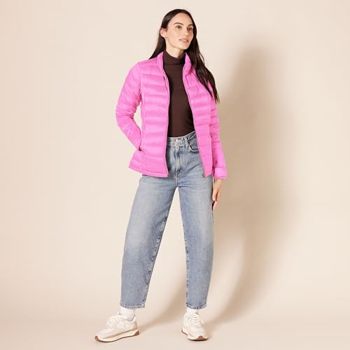 Image of Amazon Essentials Women's Lightweight Long-Sleeve Water-Resistant Packable Puffer Jacket (Available in Plus Size)