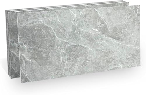EMAISTORE PVC Wall Panel Sample 5x6 in Ash Stone See Finish & Quality Before You Buy – Waterproof Decorative Panel Sample