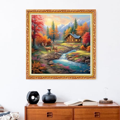 Image of Funxvoot Stamped Cross Stitch Kits Beginners Full Range of Embroidery Starter Kits for Adults 11CT Printed Cross Stitch Kits for Beginners Adults- (CrossStitch69)