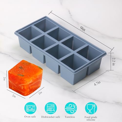 Bandeja para congelar silicona con tapa 4 unidades miniatura 3