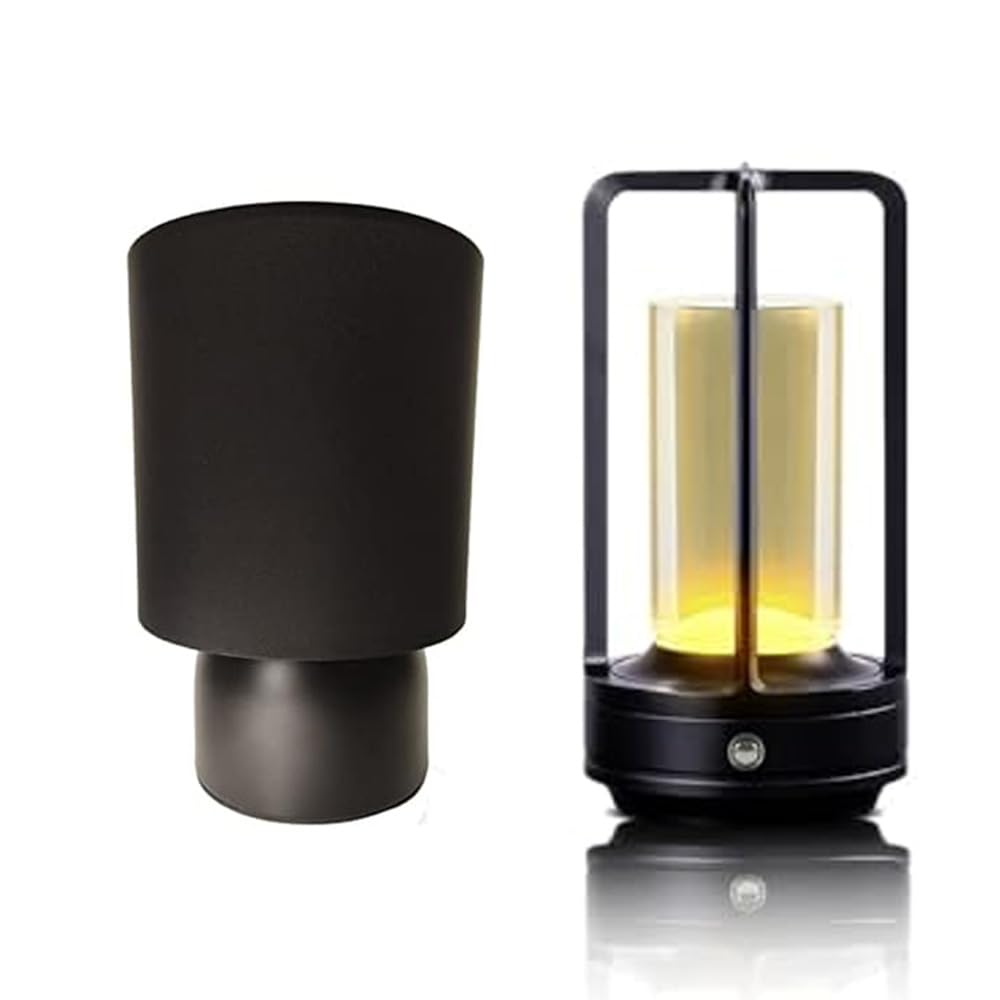 Portable LED Metal Table Lamp - 3 Level Brightness Touch Control Desk Lamps for Bedroom Nightstand, Rechargeable Battery - Ideal Bedside Lamp New Sunbeam Modern Table