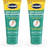 Dr Scholl's Dry, Flaky Skin Remover Ultra Exfoliating Foot Lotion with Urea for Rough Dry Cracked Feet, Heal and Moisturize for Healthy Looking Feet, Intensive Foot Care, Alpha Hydroxy Acids, 3.5 oz