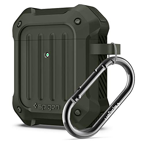 Spigen Tough Armor Designed For Airpods Case Cover For Airpods 1 & 2 [Front Led Visible] - Military Green #TOP8