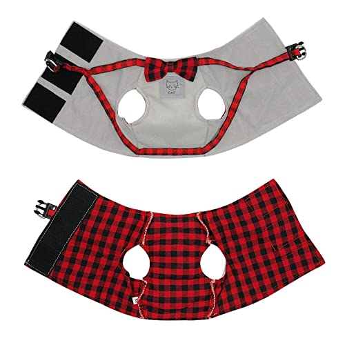 Ensemble de laisses harnais pour chat vert ajustable taille M