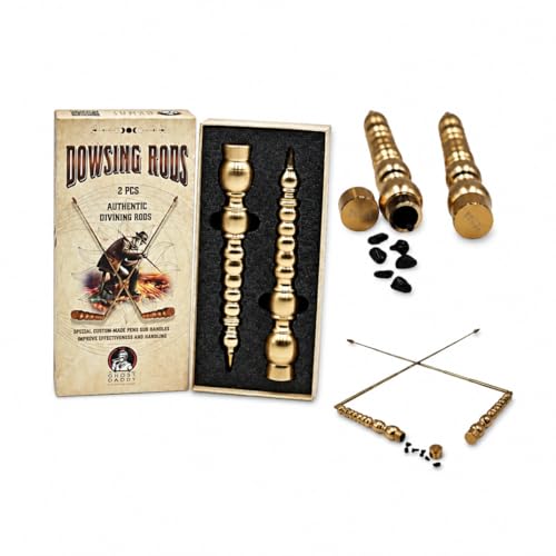 Ghost Daddy Genuine Copper Dowsing Rod Set for Ghost Hunting & Spiritual Communication Sensitive Dowsing Rod for Paranormal Investigation, Divining & Water Witching