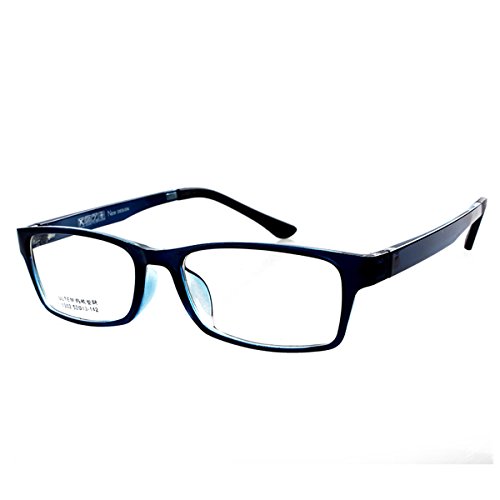 Fullwosing Gafas de miopía miopía miopía con bolsas de malla para hombres, mujeres y estudiantes, marco azul de Ten en cuenta que no son gafas de lectura (blue, -0.50, Dioptrías)