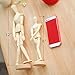 Wooden Drawing Mannequin Wood Artist Figure Doll Model Manikin with Flexible Posable Joints for Sketch Charcoal Home Office Desk Decoration Children Toys Gift 12''Female