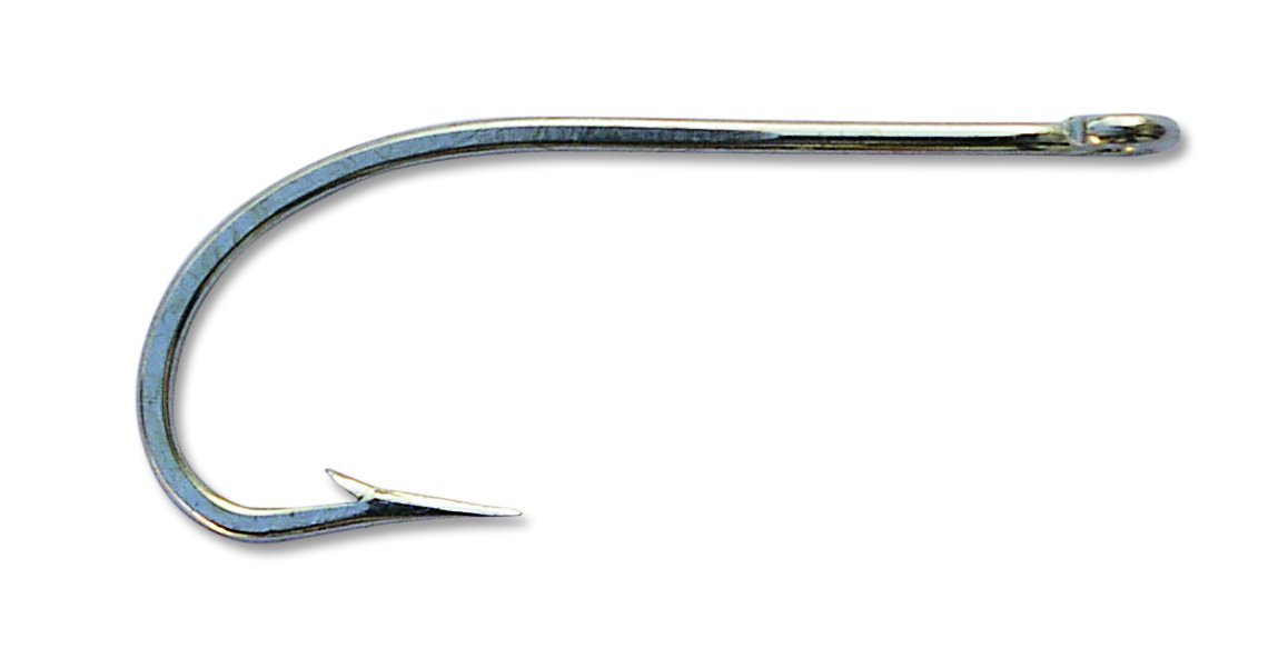 Mustad 34091D Classic O'Shaughnessy Forged Open Soft Ring Duratin Hook (100-Pack)