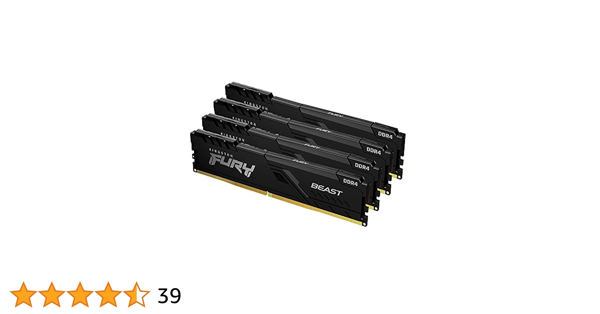 Kingston FURY Beast 32GB (4x8GB) 3200MHz DDR4 CL16 Desktop