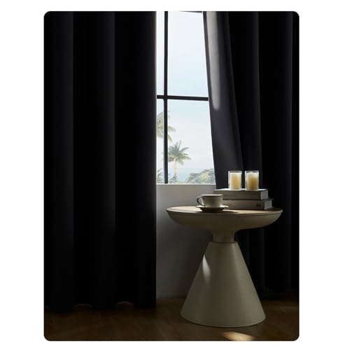 Rideaux Occultants pour Dormir dans le Noir Complet, Panneaux Thermiques Blancs 55x103in - 3