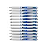 Pentel EnerGel Pearl Deluxe RTX Liquid Gel Pen, 0.5mm, Fine Line, Needle Tip, Blue Ink, Box of 12 (BLN75PW-C)