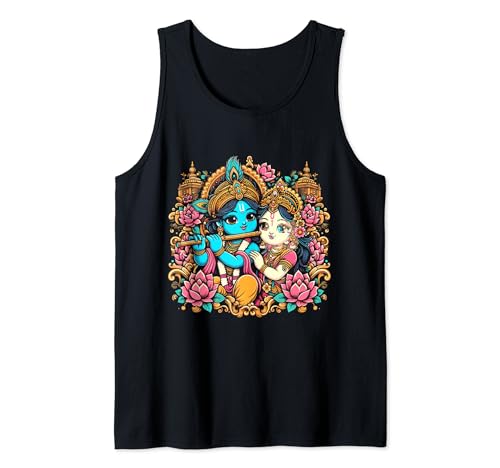 Lord Shri Krishna Radha Rani Radhika Krishna Lover Devotee Tank Top