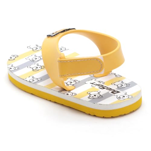 Image of Duosoft Kids Flip Flop Sandals with Bear Motif, Slippers for Baby Girl and Baby Boy, Indoor and Outdoor Slipper for Kids with Strap (K-401)