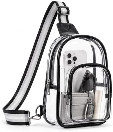 Clear Bag for Stadium Events, TPU Clear Crossbody Bag for Women, ...