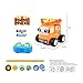 Plush Pizza Car with 2.4GHz Remote – Soft Fabric RC Toy with Music Effects & Buildable Top, Safe Indoor Play Vehicle for Kids Ages 2+