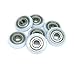 WLEAVTPAP 10 Pieces 6x22x6 mm POM Coated Roller BSR60622-6 22 Diameter polyacetal Silent Wrapped Wheel 6 * Door and Window Guide