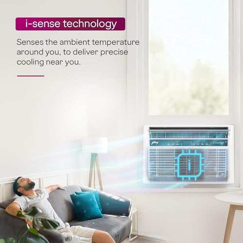 Image of Godrej 1.5 Ton 5 Star 5-In-1 Convertible Cooling, Heavy Duty Cooling At 52C, I-Sense Technology, Self Clean, Smart Diagnosis, Inverter Window AC (Copper, Model, AC 1.5T WIC 18XTC5 WYA, White)