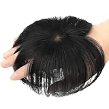 AISIQUEENS ヘアピース 黒 部分ウィッ�