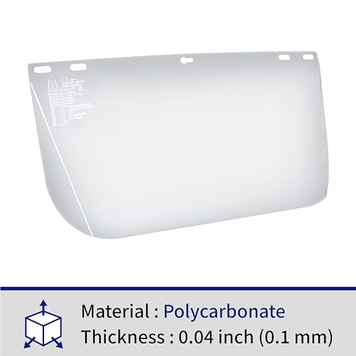 Blue Eagle Faceshield Replacement Visors (FC48N) | Clear | Edgeless | High Impact Extrusion-grade Polycarbonate | 3 PCS