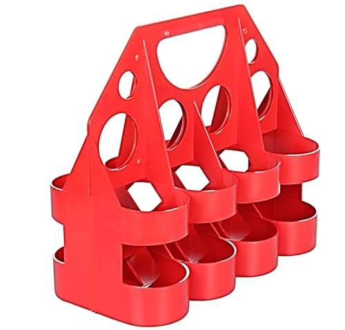 Merco Portabotellas 8 botellas de hockey sobre hielo deporte rojo