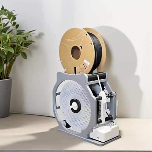 DHMYDPDZ Rewinder De Carrete Eléctrico con Sensor de Filamento, Bobinadora eléctrica de Carrete 3D Anti-Enredos, Respalente De Filamento Industrial 3D para Talleres y DIY