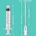 5ml/CC Luer Lock injection Syringe with needle for Scientific Labs and Industrial Dispensing, Fountain Pen Refill,Ink,Glue Application,Liquid Dispensing and Measuring, Pet Food Feeding,Refilling Ink Cartridges,CISS