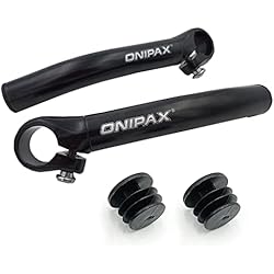 ONIPAX Bicycle Bar Ends Comfortable Ergonomic for MTB Bikes 7/8” Handlebar (1 Pair)