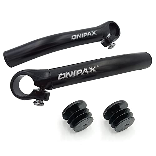 ONIPAX Straight Bicycle Bar Ends for 7/8in Handlebar | Aluminum, upbeat trail…