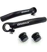 ONIPAX Bicycle Bar Ends Comfortable Ergonomic for MTB Bikes 7/8” Handlebar (1 Pair)
